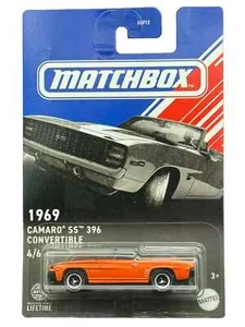 Matchbox 2024 MBX Team Chevrolet 4/6 naranja 1969 Camaro SS 396 convertible - Imagen 1 de 6