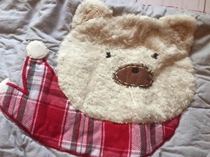 POTTERY BARN KIDS Dear Santa Quilted Sham Piggy Gingham Nursery Holiday Decor - Picture 1 of 5