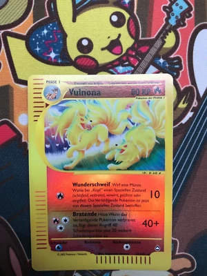 Vulnona Reverse 25/147 Aquapolis deutsch Pokemon Karten NM+ - Bild 1 von 4