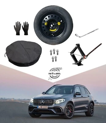 kit roue de secours (galette) 19" pour MERCEDES GLC avec cric clé et sac 73x15cm - Photo 1/4