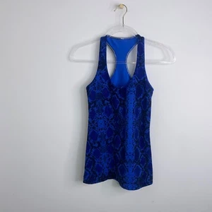 Lululemon cooles Racerback Tank Top Damen 4 Mini Ziggy Snake Pipe Dream Sapphire - Bild 1 von 8