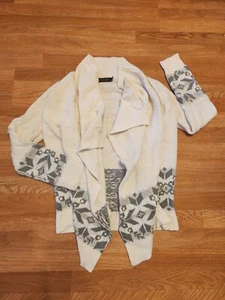 Cárdigan Lauren Ralph Lauren Etiqueta Negra Talla L Fair Isle Mezcla Lana Frente Abierto - Imagen 1 de 9