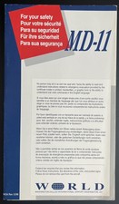 Safety Card | World Airways | McDonnell Douglas MD-11 | USA