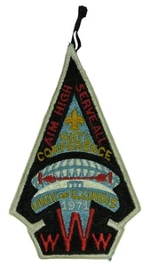 1971 NOAC Delegate Patch With Loop Univ. of Illinois WHT Bdr (LX100) - Picture 1 of 2