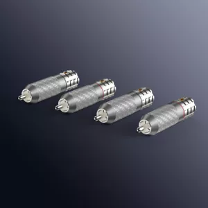 4 pezzi Viborg VR108R rame puro fibra di carbonio spina RCA rodiata viti blocco - Foto 1 di 15
