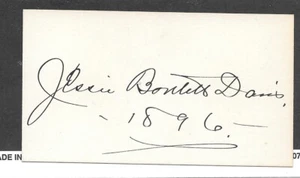 Autógrafo vintage firma 1896 JESSIE BARTLETT DAVIS cantante de opereta - Imagen 1 de 1