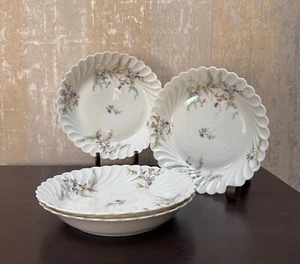 Haviland Orsay 4 cuencos de sopa remolino 7,5" hechos en Limoges Francia - Imagen 1 de 8
