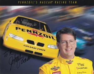 Johnny Benson Signed Publicity Handout (Pennzoil) - Picture 1 of 1