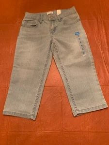 GIRL’S CHILDREN'S PLACE CAPRI JEANS SIZE 6 REGULAR ADJUSTABLE WAIST NEW WITH TAG - Picture 1 of 3