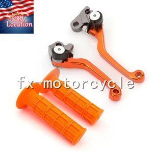 For KTM 250 350 450XC-F 2014-2023 125XC-W 2017-2019 Clutch Brake Levers Grips - Picture 1 of 11