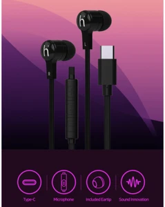 C-type Wired Earphones-Galaxy Smartphone Earphones Canal type C Earphones - Zdjęcie 1 z 5
