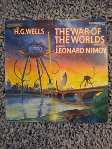 War of the Worlds H.G. Wells, Read by Leonard Nimoy Rare Record Vinyl LP TC-1520 - Picture 1 of 7