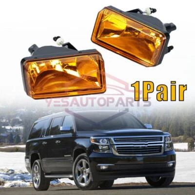 1 par de luces antiniebla amarillas para Chevrolet Silverado/Suburban/Tahoe 2007-15 Foto 1 de 4
