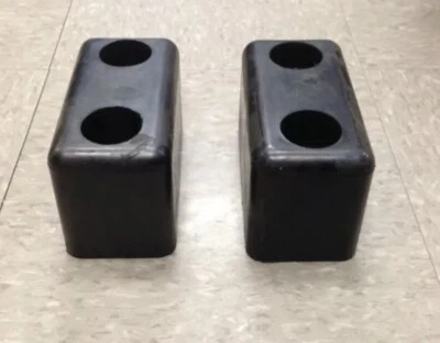 Rubber Dock Bumper 6x3x3.5" Morgan Supreme Truck Maxon Waltco Liftgate SET OF 2 - Image 1 of 2