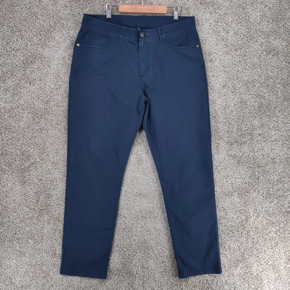 Public Rec Pants Mens Actual 33x28 Blue Stretch Performance Chino Pockets - Image 1 of 4