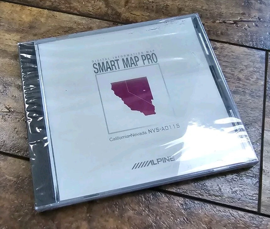 NEW/SEALED* Alpine NVS-A011S (CALIF/NV) CD-ROM Navigation Smart Map Pro Disc '98 - Image 1 of 4