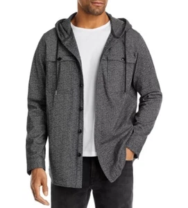 🔥 $199 Men's KARL LAGERFELD PARIS Kendall Button Front Hooded Jacket Sz M 🔥 - Picture 1 of 5