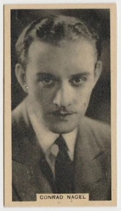 Tarjeta de tabaco Conrad Nagel vintage 1929-33 Godfrey Phillips estrellas de cine #3 - Imagen 1 de 2