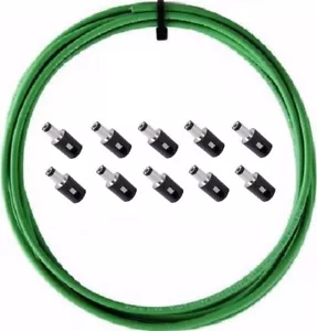 LAVA Cable GREEN Tightrope DC POWER Solderless Kit 10ft Cable and 10 DC Plugs - Picture 1 of 4