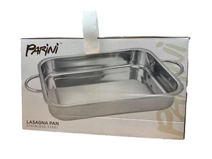 Parini Lasagna Pan Stainless Steel With Handles 14.5 x 10.5 x 2.5" New In Box - Picture 1 of 1