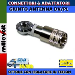 ADATTATORE CONNETTORE DV PL ANTENNE CB 27 VHF UHF ATTACCO DV A PL259 SO239 - Imagen 1 de 2