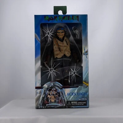 NECA Iron Maiden Aces High Eddie 8” Clothed Action Figure Authentic New Stock - Image 1 of 4
