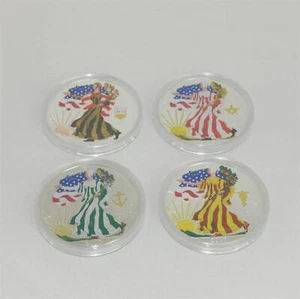Set 4x 1 oz USA 2007 Silber FOUR SEASONS - Bild 1 von 2