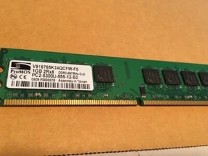 ProMOS 1GB Memory RAM 2Rx8 DDR 667Mhz V916765K24QCFW-F5 Pre owned - Picture 1 of 2