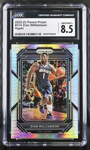 2022-23 Panini Prizm Zion Williamson #214 HYPER PRIZM CGC 8.5 NM/MINT+ - Picture 1 of 2