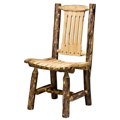 OUTDOOR Log Patio Chairs Wooden Chair Amish Made Rustic Porch Deck - Image 1 of 4