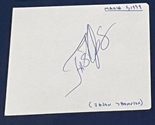 1990s & 2000s Debut Signed Index 3x5 Autograph Cut (you pick from list)