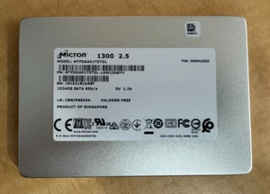 New Micron 1300 1TB 2.5" SATA SSD MTFDDAK1T0TDL (0 Hours) - Picture 1 of 1