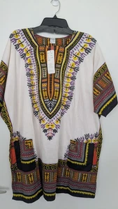 Nuevo con etiquetas Advance Apparel Dashiki Top 100 % algodón - Imagen 1 de 7