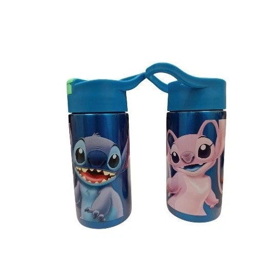 Water Bottle - Disney Lilo & Stitch - Angel Navy Blue Stainless Steel 14oz Cup - Image 1 of 1
