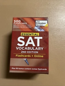The Princeton Review:Essential SAT Vocabulary 500 Must-Know Words No Online - Imagen 1 de 5