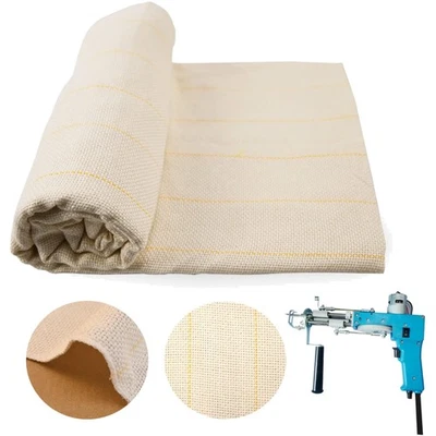 Upgraded Overlocking Tufting Fabric 118"x59" for Rug Making & Embroidery - Image 1 of 4