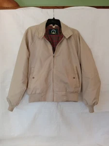 Vintage Ozark Trail Harrington Zip Front Beige Jacket 40 USA Made A24 - Picture 1 of 8
