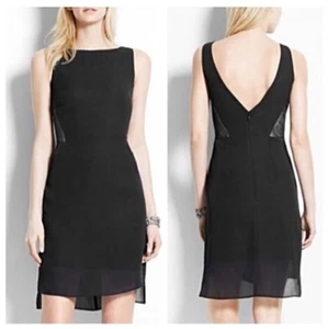 Kate Hudson Ann Taylor Black Cocktail Dress Shift Lined Women’s Sz 6 NWT $149 - Picture 1 of 7