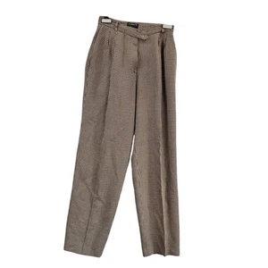 Liz Claiborne Classics 2P Houndstooth Wool Blend Lined Dress Pants - Picture 1 of 8