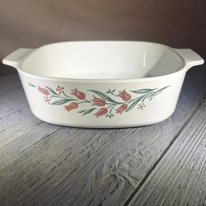 Vintage CorningWare Rosemarie Rosa Tulpe Auflaufform. - Bild 1 von 4