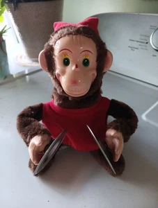 Vintage Westminster Magic Monkey mit Becken funktionsfähig, batteriebetrieben - Bild 1 von 7