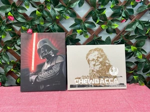 Star Wars Chebacca and Darth Vader Canvas Wall Art Picture Print - Picture 1 of 6