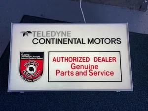 Vintage Teledyne Continental Motors Leuchtschild Neu - Bild 1 von 7