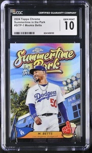 2024 Topps Chrome Mookie Betts #SITP-1 Summertime in the Park CGC 10 - Picture 1 of 2