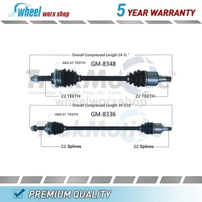 Front CV Axle Shaft CV Joint for Chevrolet Spark 1.2L Manual 2013 2014 2015 - Image 1 of 3