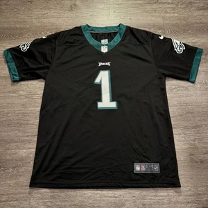 Jalen Hurts Trikot XL schwarz grün Nike On Field Philadelphia Eagles #1 Football - Bild 1 von 10
