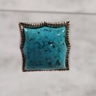 Whitney Kelly WK Sterling Silver 925 Turquoise Curved Cabochon Ring Size 7.5