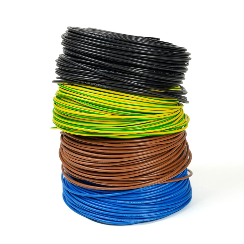 PRYSMIA LA TRIVENTA GENERAL CAVI H07V-K Einzelader 6mm² Kabel Flexibel Aderleitung PVC Draht Litze h07vk 6mm2
