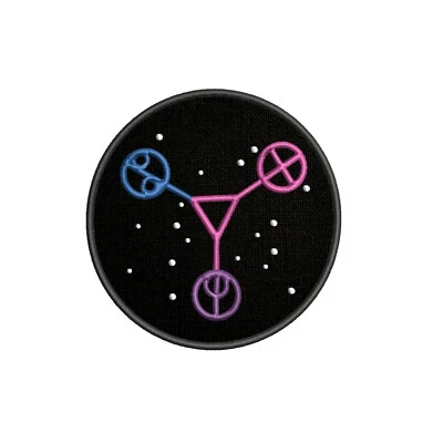 Space Stars Patch Embroidered Iron-On Applique, Astrology Horoscope - Image 1 of 4
