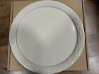 LONGABERGER WOVEN TRADITIONS IVORY ROUND PIZZA SERVING PLATTER PLATE NIB